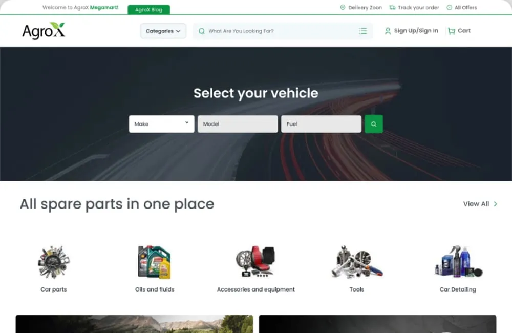 AgroX B2B Ecommerce screenshot 1